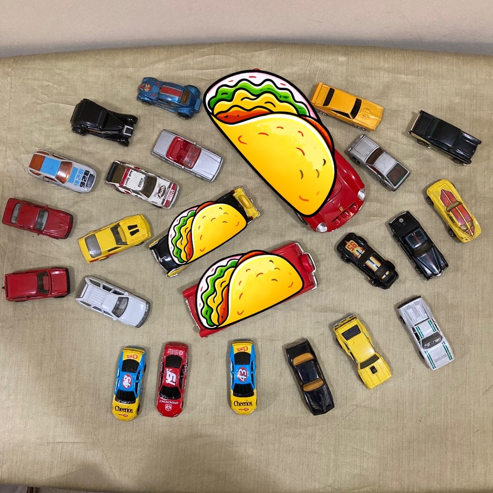 Variety of Die-Cast Toy Cars